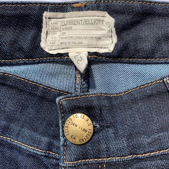 Current/ Elliott Jeans, cropped with zipper - Picture 3 of 4
